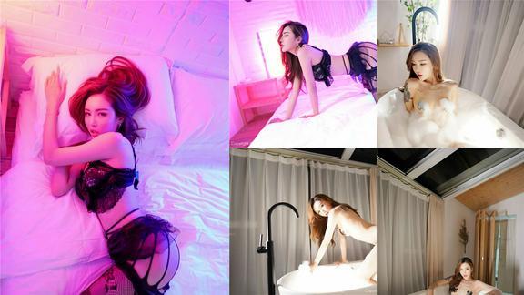 FEILIN嗲囡囡VOL.221梦小楠小夜猫粉色魅惑私房与性感浴室主题系列